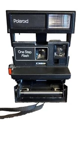 Polaroid OneStep Flash 600 Red Stripe Instant Film Camera with Strap (TESTED) - Picture 1 of 8