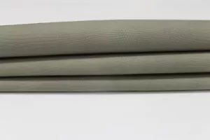 KHAKI GREEN REPTILE EMBOSSED vegetable tan Lambskin leather skin 6sqf #A3914 - Picture 1 of 7