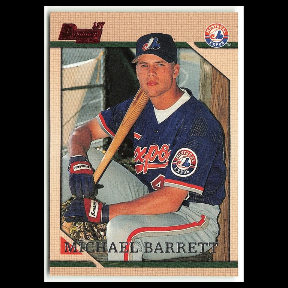 MIchael Barrett Rookie #249 1996 Bowman Montreal Expos Baseball Card MLB NM - Image 1 of 3
