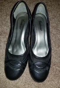 WORN ONCE YASMINE women's Italian black dress heels size 36 PERFECT CONDITION - Picture 1 of 6