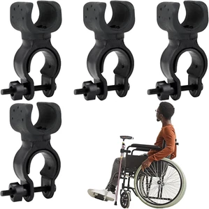 4 Stück Krückenhalter,Stockhalterung,Rollstuhl Zubehör,Rollator Zubehör,Stockhal - Bild 1 von 12