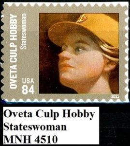 Oveta Culp Hobby MNH High Denomination Stamp Scott's 4510 - Picture 1 of 2