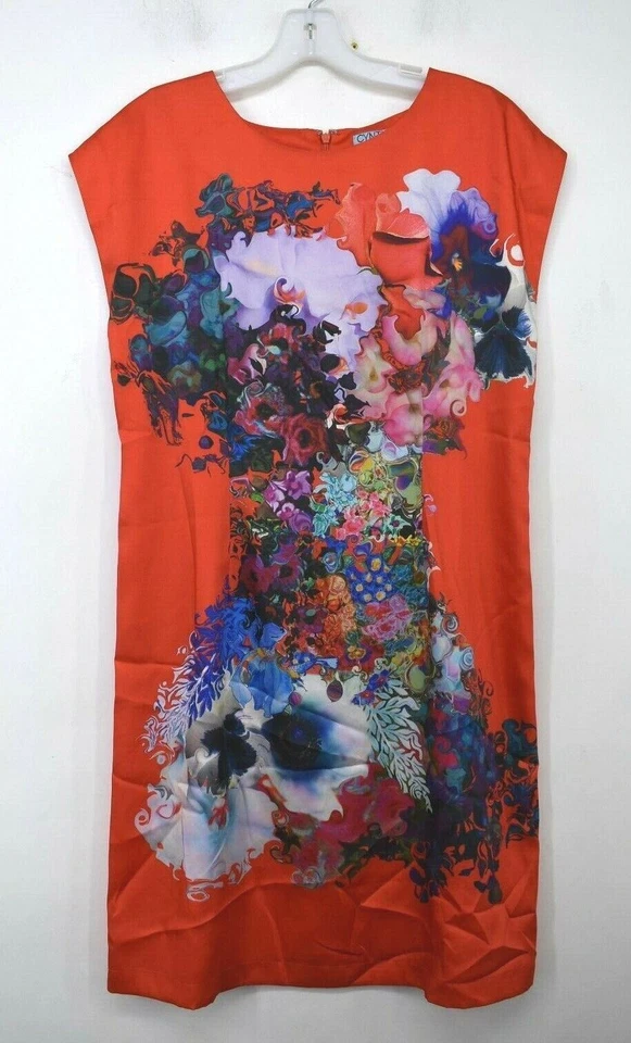 Vestido Vaina Cynthia Rowley Mujer Multicolor Floral Manga Corta Cuello Redondo 6 Foto 1 de 4