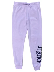 Justice Girls Pink With Glue Glitter Jogger Sweatpants With Drawstring L (12-14) - Picture 1 of 1