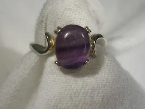 Women's 10x8mm Fluorite Sz 8 - Picture 1 of 1