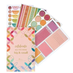 Erin Condren Mid Century Circles Designer Sticker Book 12 sheets/343 stickers - Picture 1 of 5