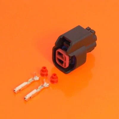 EV6 EV14 2 Pin Way Denso USCAR Female Connector Plug Kit for Bosch Injector - Image 1 of 4
