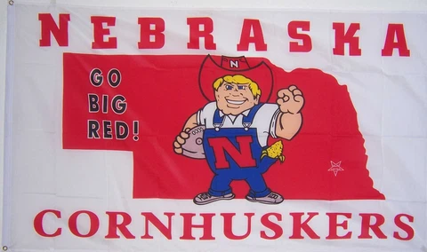 NEW 3x5ft NEBRASKA CORNHUSKERS GO BANNER FLAG Cover