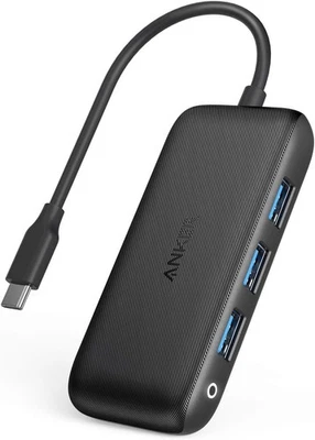 Anker Power Hub Classic 4 IN 1 USB-C to 3x USB-A 3.0 & Ethernet A8323 A8323011 - Image 1 of 4