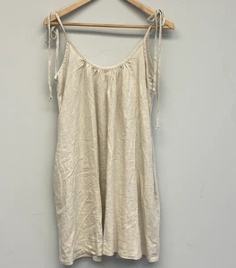 LA RELAXED Topanga Linen & Eco Viscose Sun Dress Pockets $80 NEW Casual - Picture 1 of 8