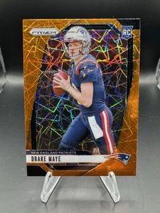 2024 Panini Prizm #329 Drake Maye (RC) Orange Lazer Rookie 🔥 - Bild 1 von 4