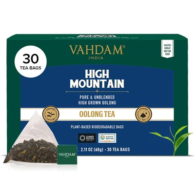 , High Mountain Oolong Tea Bags (30 Count) Non GMO, Gluten Free | High Grown Ool - Image 1 of 4