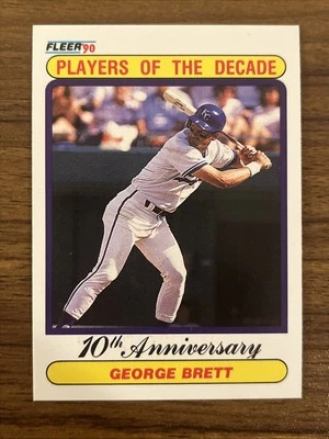 Fleer 1990 - Jugadores de la década George Brett #621 10,300 temporadas de bateo Foto 1 de 2