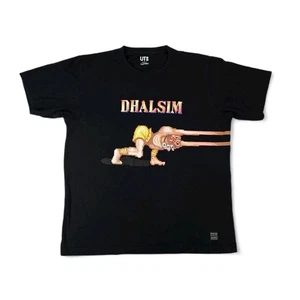 Camiseta Uniqlo UT x Capcom Street Fighter Dhalsim Gráfica Para Hombre Grande Negra  - Imagen 1 de 15