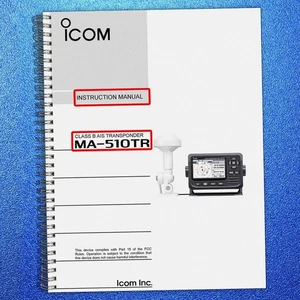ICOM MA-510TR TRANSPONDER BEDIENUNGSANLEITUNG - DRAHTBINDER - HARTE HÜLLEN - Bild 1 von 6