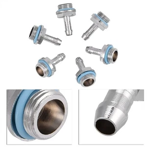 6 PCS PC Water Cooling TwoTouch Fitting G1/4 Thread Barb Connector For Tube KUI - Bild 1 von 23