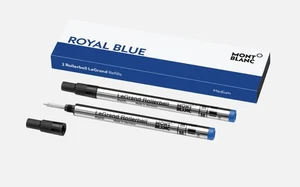 Montblanc Royal Blue Legrand Rollerball Medium Tip Refills MB128228 - Picture 1 of 3