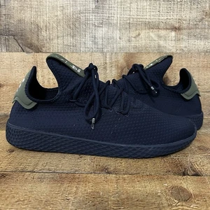 Adidas Pharrell Tennis Hu College Mens Size 10 Navy Blue Shoe Sneaker B41807 NEW - Picture 1 of 13