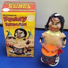 Vintage Linemar Funny  Drummer Japan Tin Video Wind Up Box READ Descrp Clean