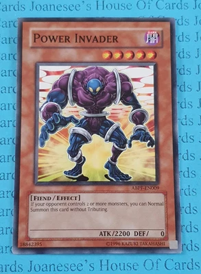 ABPF-EN009 Power Invader Yu-Gi-Oh Card Unl New - Image 1 of 3