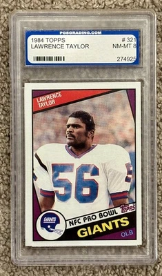 1984 Topps - Lawrence Taylor #321 PGS 8 Mint - NY Giants HOF , GOAT defender 🔥 - Image 1 of 2
