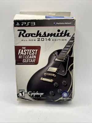 NEW SEALED Rocksmith 2014 Edition PS3 Complete in Box W/ Cable  Adapter OPEN BOX - Image 1 of 4