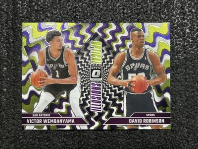 Ilusiones ópticas Panini Donruss Optic Victor Wembanyama David Robinson 2024-25 Foto 1 de 2