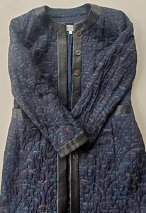 Worth New York Steppmantel ohne Kragen aus Wolle und Alpaka - Größe M - Bild 1 von 4