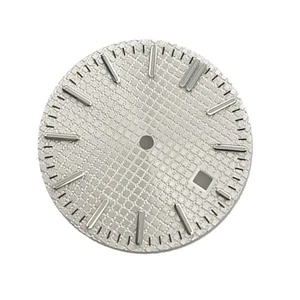 31.7mm White Single Date @3 Watch Dial Face For DG2813 Movement D - Foto 1 di 5
