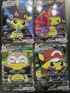 Pikachu Vcos Poncho Set of 4 - Charizard X, Sableye, Rowlet, Satoshi Fan Art - Picture 1 of 5