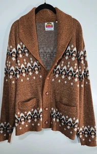 Vintage Miller Outer Wear Sweater Mens Medium Cardigan Western 90s - Picture 1 of 10