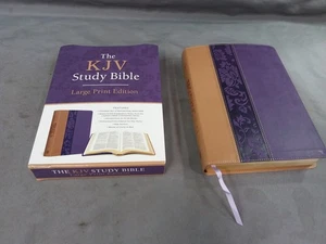 The KJV Study Bible - Large Print Violet Floret Pattern - King James Barbour - Bild 1 von 9