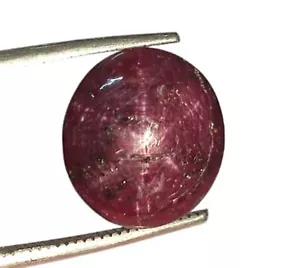 7.85 Ct 100% Natural Star Ruby 6 Rare Oval Smoothies Cabochon Loose Gemstone SR4 - Picture 1 of 3