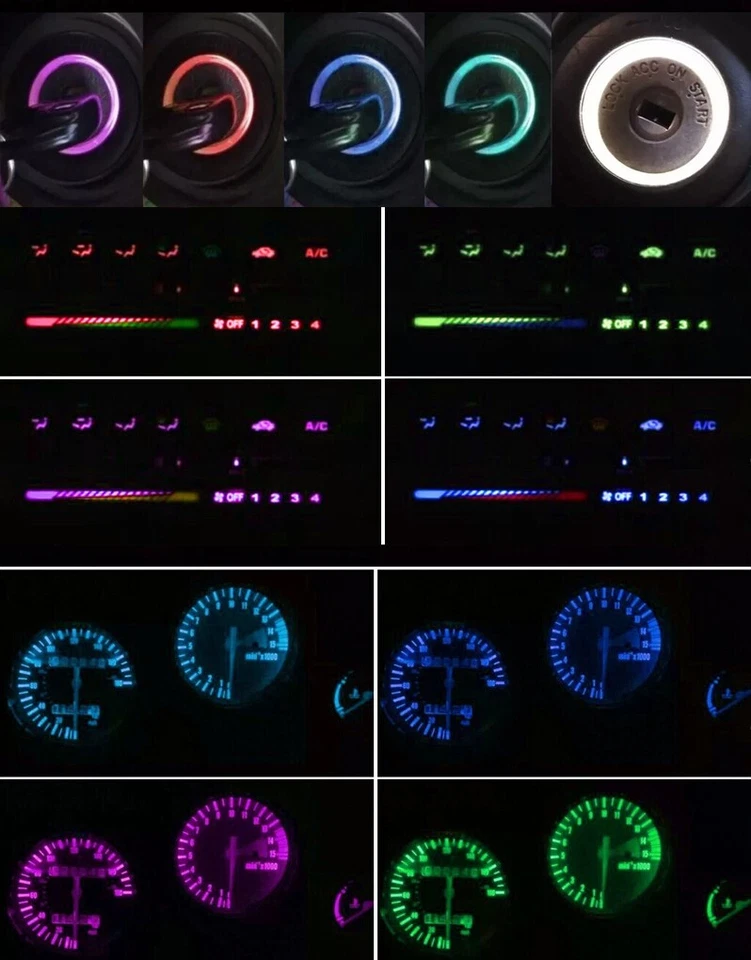 Cluster + Climate Control + Key Ring LED Bulbs Kit for Toyota 4Runner 1996-1997 - Image 1 of 1