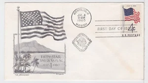 TurtlesTradingPost- 50 Star Flag #1153- 1960 FDC Aristocrats Cachet - Picture 1 of 1