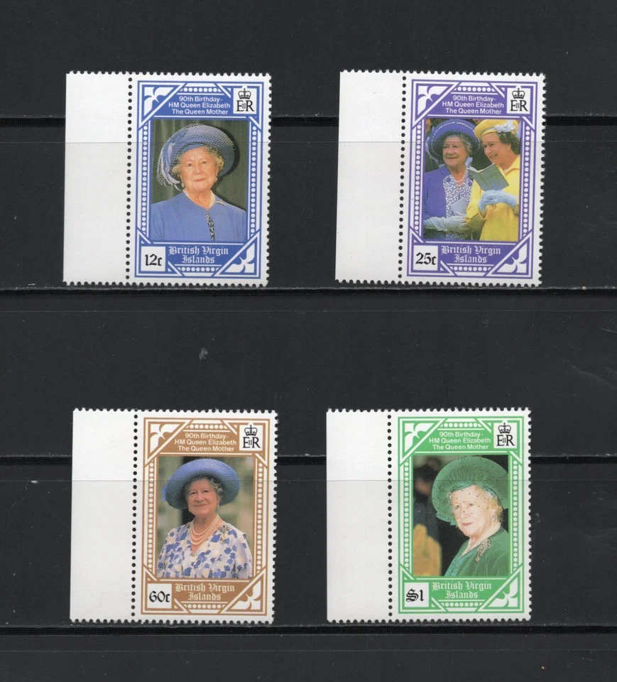 R9629  British Virgin Islands   1990   Queen Mother birthday   4v.   MNH - Image 1 of 1