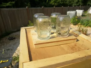 Top Bienenstockzuführung, einfach zu bedienen und bequem, 4 Gläser Kapazität neu handgefertigt USA - Bild 1 von 14