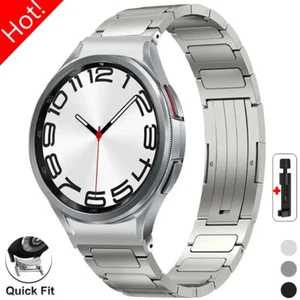 Bracelet en titane pour Samsung Galaxy Watch6 Classic 43/47mm 6 5 4 bracelet métallique sans écart - Photo 1 sur 22