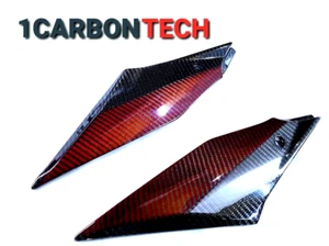 RED HYBRID CARBON FIBER LOWER TANK PANELS 2015-2016-2017-2018-2019 YAMAHA YZF R1 - Bild 1 von 6