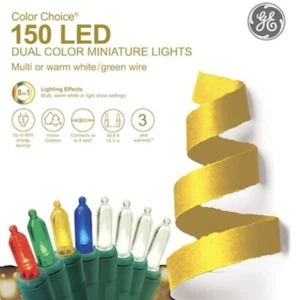 GE Color Choice 150 49.6-ft Cool White/Multi Dual Color Changing Mini LED LIGHTS - Picture 1 of 11