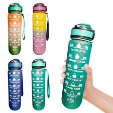 Sport water bottle , water bottle with time marker 32 oz water bottles running 