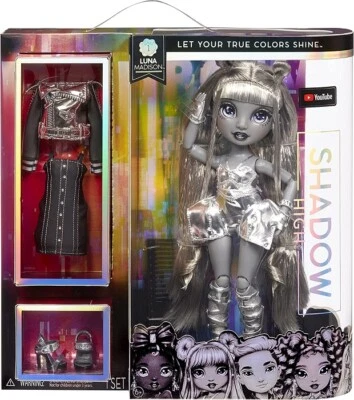 MGA ENTERTAINMENT B.V. Rainbow High Serie Shadow High - LUNA MADISON - Bambola alla Moda in Grigio