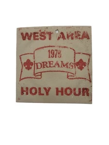 Vintage 1976 Boy Scout BSA West Area Ohio Holy Hour Patch - Picture 1 of 4