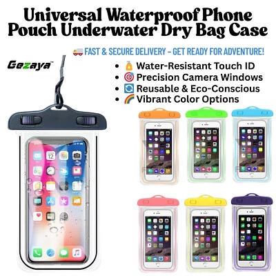 Waterproof Phone Case Dry Bag Pouch Universal For Smartphones Cover Underwater - Image 1 of 4