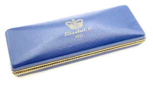 VINTAGE PARKER 51 CORONATION FOUNTAIN PEN SET IN NAVY GRAY 14K BROAD NIB 1953 - Picture 1 of 18