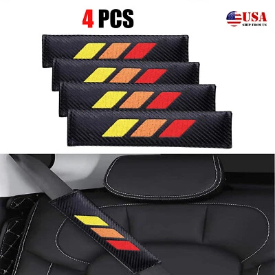 Almohadilla de hombro de cinturón de seguridad tricolor 4 piezas para Toyota Tacoma 4Runner accesorio Foto 1 de 4