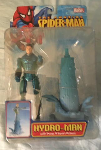 ToyBiz Marvel Amazing Spider-Man 6" Hydro-Man w/ Pump 'n Squirt action new MISB Cover