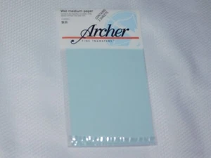 ARCHER TS99001 - WET MEDIUM PAPER - CONVERT DRY TRANSFER TO DECAL 2 SHEETS - Picture 1 of 2