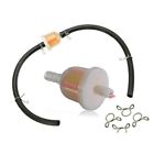 Universal Clear Fuel Filter with Hose for Pocket Bikes Midi Bikes 2pcs