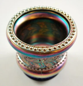 Soporte para palillo de dientes St. Clair or Summit Glass Holly Carnaval azul cobalto - Imagen 1 de 8